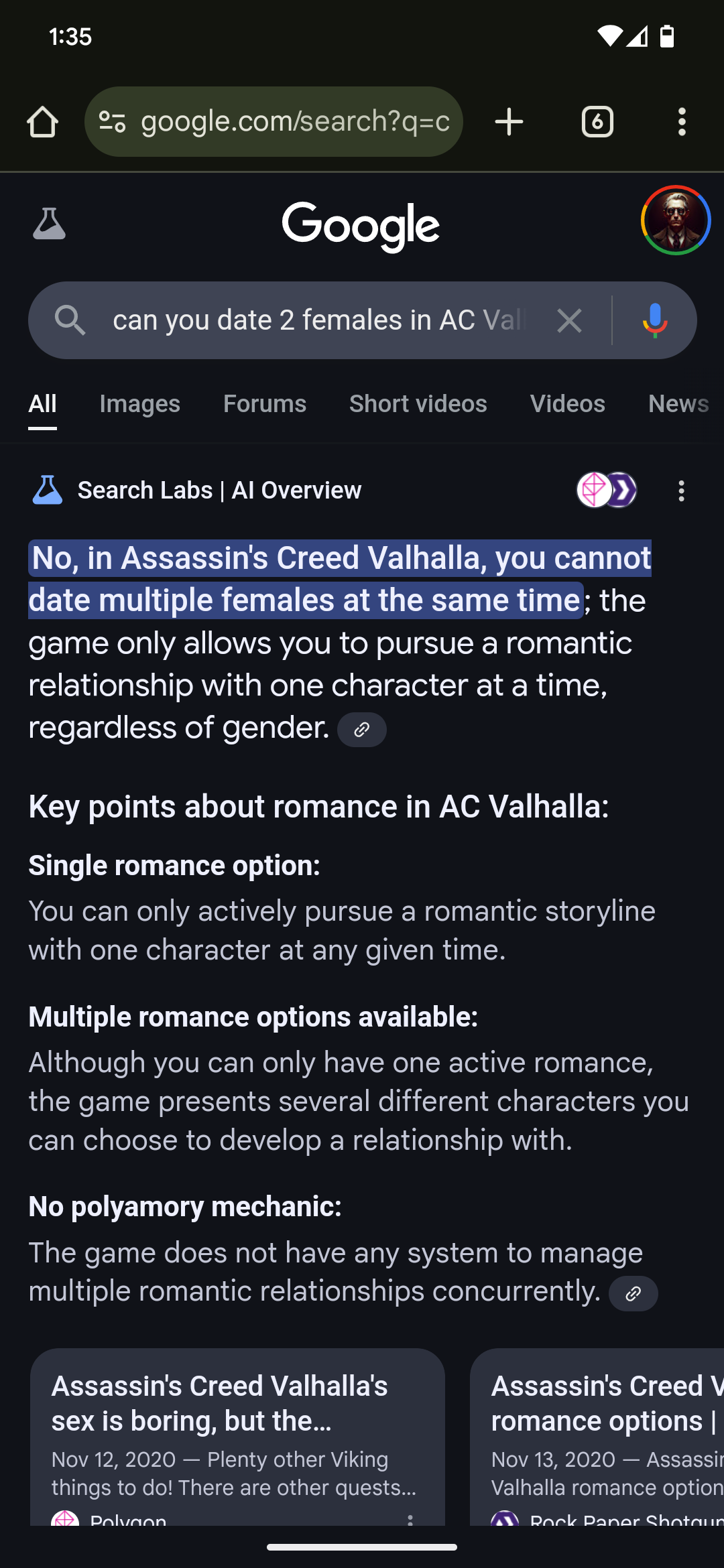 No Polygamy Rule AC Valhalla